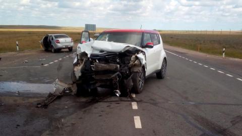 В ДТП под Соль-Илецком пострадали 6 человек