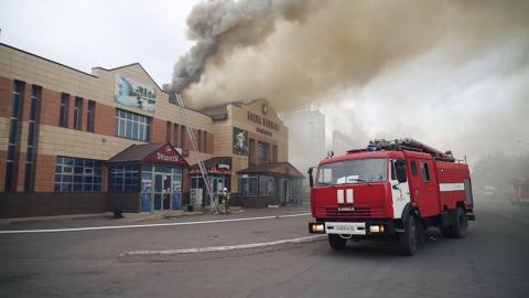 В Оренбурге сгорело кафе «Роза ветров»