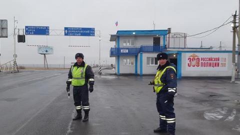 Стационарный пост ДПС на границе с Казахстаном возобновил работу