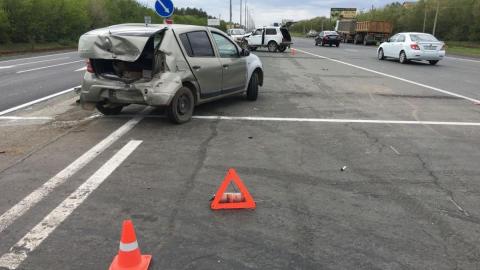  Под Оренбургом в ДТП попали 4 автомобиля