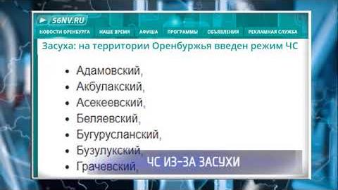 Посмотреть В Оренбуржье создан штаб по организации помощи главам хозяйств, пострадавших от засухи