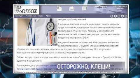 Посмотреть С приходом тепла в Оренбуржье активизировались клещи
